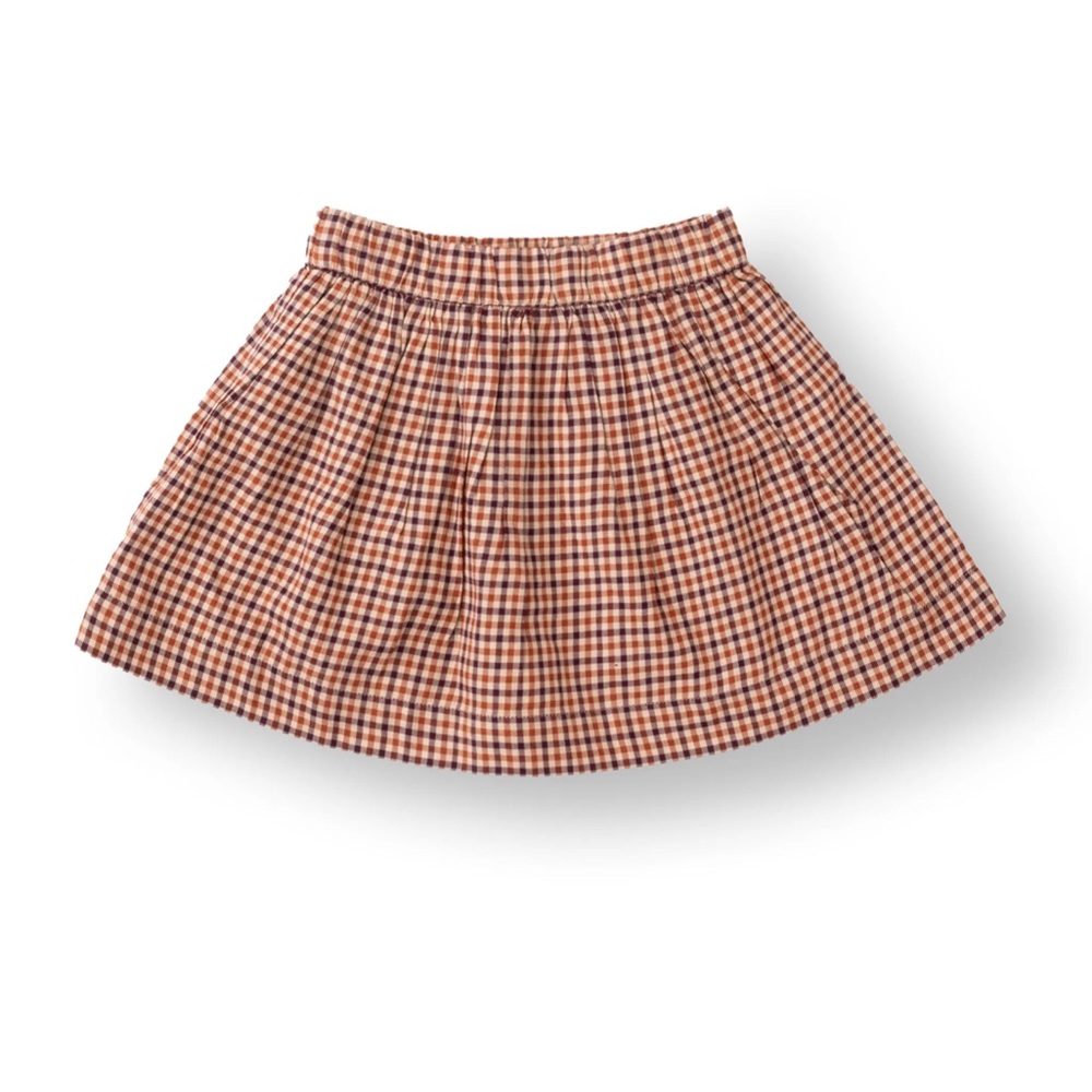 GAP baby Orange and Purple Checkered Skirt